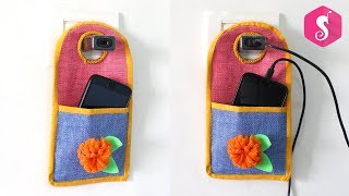 DIY SWITCHBOARD MOBILE CHARGING HOLDER from CLOTHES [upl. by Thurstan297]