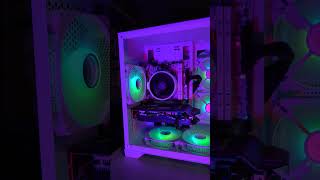 58K WHITE PC BUILD WITH 5X GIFT computerbuild pcbuildup gaming computerhardware pcbuild [upl. by Sillad]