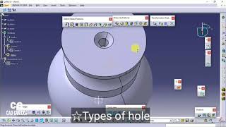 CATIA V5 Tutorial for absolutely Beginners Part 2 Part Design Workbench  cadguruji [upl. by Merrilee145]