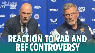 Philippe Clement and Craig Levein react to VAR controversy in Rangers 20 win over St Jognstone [upl. by Buzz]