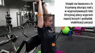 Wyciskanie francuskie hantli zza głowy siedząc  Seated overhead tricep extension [upl. by Eusebio]