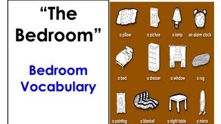 Bedroom Vocabulary  English Speaking Practice  ESL  ELL  EFL [upl. by Zahc210]