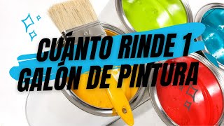 Como calcular la cantidad de PINTURA POR METRO CUADRADO🤔 Rendimiento de 1 galón de pintura [upl. by Atekal]