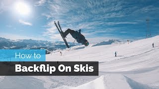 How to Backflip on Skis [upl. by Aehr460]