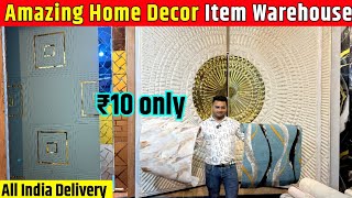 मात्र ₹10 से  Cheapest Wallpaper Louver Tiles Sheet Panels in Delhi  Wholesale Home Decor Item [upl. by Steinman]