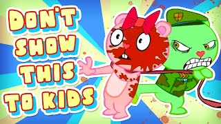 What the HELL is Happy Tree Friends you thought this was for kids NOPE lol [upl. by Mignonne]