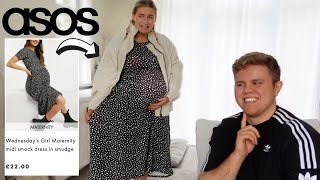 HUSBAND BUYS MY MATERNITY OUTFITS THIRD TRIMESTER  James and Carys [upl. by Irisa]