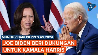 Mundur dari Pilpres AS Biden Beri Dukungan untuk Kamala Harris [upl. by Sasha]