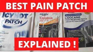 What Is The BEST Topical Patch For Pain Relief   Details [upl. by Neras]