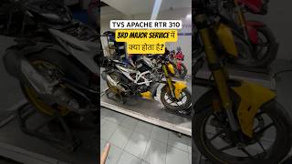 TVS Apache RTR 310 10000 Kms Schedule Service maintenance service tvs [upl. by Aivatra]