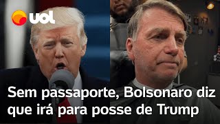 Bolsonaro diz que irá à posse de Trump em 2025 mesmo sem ter passaporte veja vídeo [upl. by Sousa103]