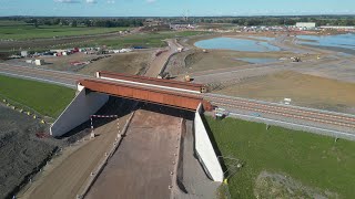 HS2 East West Rail Overbridge [upl. by Airamas]