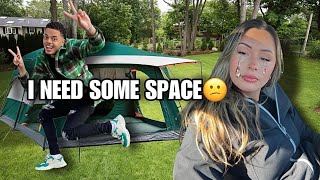 IM MOVING INTO OUR BACKYARD PRANK ON GIRLFRIEND  SHE CRIED [upl. by Jet825]