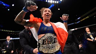 Germaine de Randamie firstever UFC womens featherweight champ retires from MMA at 40 [upl. by Dreda]