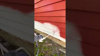 Spray paint wood sidingPaintingConstruction￼ satisfying video [upl. by Aryhs]