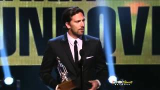 Henrik Lundqvist Wins Vezina Trophy 62012 2012 NHL Awards [upl. by Nairod796]