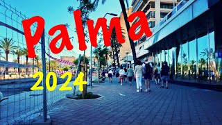 🌴Palma de Mallorca🌴What Paseo Marítimo looks like in May 2024 📷4K UHD [upl. by Barnie]