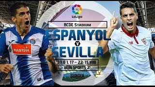 Espanyol vs Sevilla 29012017 PRIMER TIEMPO [upl. by Ereynihc]