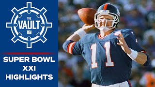 Phil Simms Leads Giants to Super Bowl XXI Victory vs Broncos  New York Giants Highlights [upl. by Oiramrej]