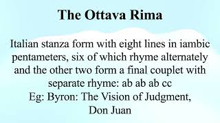 The Ottava Rima [upl. by Vannie]