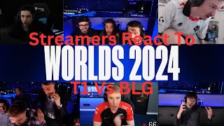 Streamers React to the GREATEST Engage at Worlds 2024 Day 21 [upl. by Toolis]