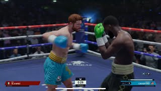 ESports Undisputed boxing game  PRESSURE FIGHTER Canelo Alvarez vs COUNTER PUNCHER Bud Crawford [upl. by Hirschfeld]