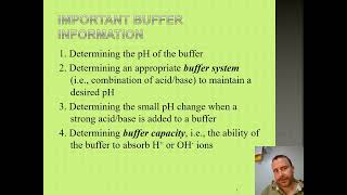 Ch149 Buffers and the Henderson Hasselbalch Equation [upl. by Cosma]