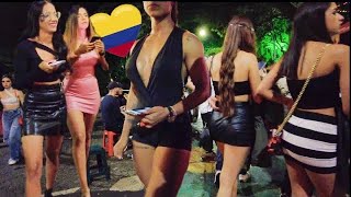 Medellín NIGHTLIFE DISTRICT SINGLE ones OUT in el poblado Colombia 🇨🇴 [upl. by Nnaycnan]