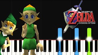 Kokiri Forest  The Legend of Zelda Ocarina of Time PIANO TUTORIAL [upl. by Verine]