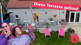 Terrasse selber bauen  OHNE Unfall zu dieser TraumTerrasse [upl. by Esahc]