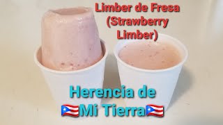 Limber de Fresa Bien Cremoso  Strawberry Limber Very Creamy [upl. by Neelyad587]