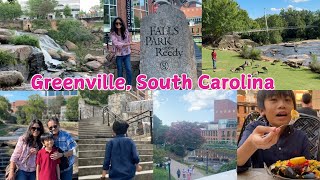 GREENVILLE SOUTH CAROLINA  Falls Park on the Reedy Liberty Bridge and The Lazy Goat greenville [upl. by Pelletier]