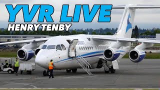 Vancouver Airport YVR Live Plane Spotting  MAY 30 2024 Part 1 [upl. by Ahsikin]