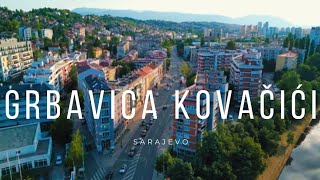 Grbavica 1  Kovačići  Sarajevo  Šetnja i Snimci iz Zraka  Walking Tour amp Drone  4K [upl. by Shanan401]