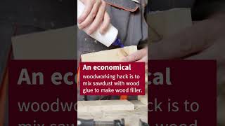 Woodworking Hacks Sawdust for Wood Filler [upl. by Ajile]