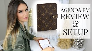 LOUIS VUITTON AGENDA PM REVIEW SETUP amp PLAN WITH ME  Shea Whitney [upl. by Finlay739]