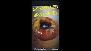 World fastest German Bratapfel baked apple microwaved [upl. by Drucill]