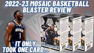 CASE HIT PULLEDBUT IS RETAIL STILL TRASH  202223 Panini Mosaic Basketball Blaster Review [upl. by Delanie]