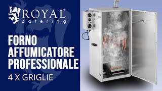 Forno affumicatore professionale Royal Catering RCRO870  Presentazione del prodotto [upl. by Dotti250]