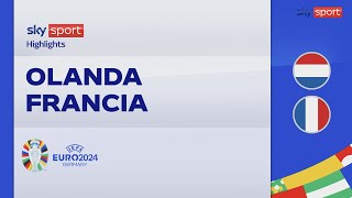 OlandaFrancia 00 gli highlights degli Europei 2024 [upl. by Marutani86]