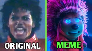 Michael Jackson Thriller Sing  Original vs Meme  Edit [upl. by Eelsel]