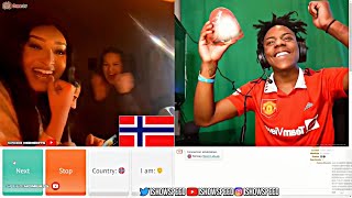 IShowSpeed Flirting with Norway Girls  IShowSpeed Ometv Funny Video  IShowSpeed picking up girls [upl. by Llewoh886]