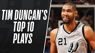 Tim Duncans Top 10 Plays of His Career [upl. by Ttayh]