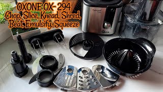 REVIEW FOOD PROCESSOR OXONE PROFESSIONAL SERIES OX294 [upl. by Gnap]