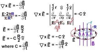 Physics 46 Maxwells Equations 29 of 30 Faradays Law in Differential Form Ex 2 [upl. by Alleunam444]