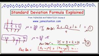 Standard Deviation Formula Explained TANTON Mathematics [upl. by Ekeiram182]