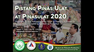 Buwan ng Wika  Tagisan ng Talino 2020 [upl. by Mathews]