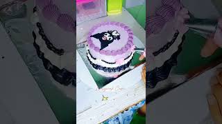 tart karakter kuromi birthdaycake cakeultahkarakter cakeulangtahun kuromi [upl. by Yoo]