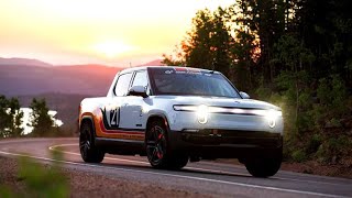 Watch New and Improved 1025HP Rivian R1T Breaks Pikes Peak Record [upl. by Malena464]