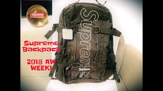 Supreme Backpack 2018 FW WEEK1 シュプリーム バックパック [upl. by Reagen]